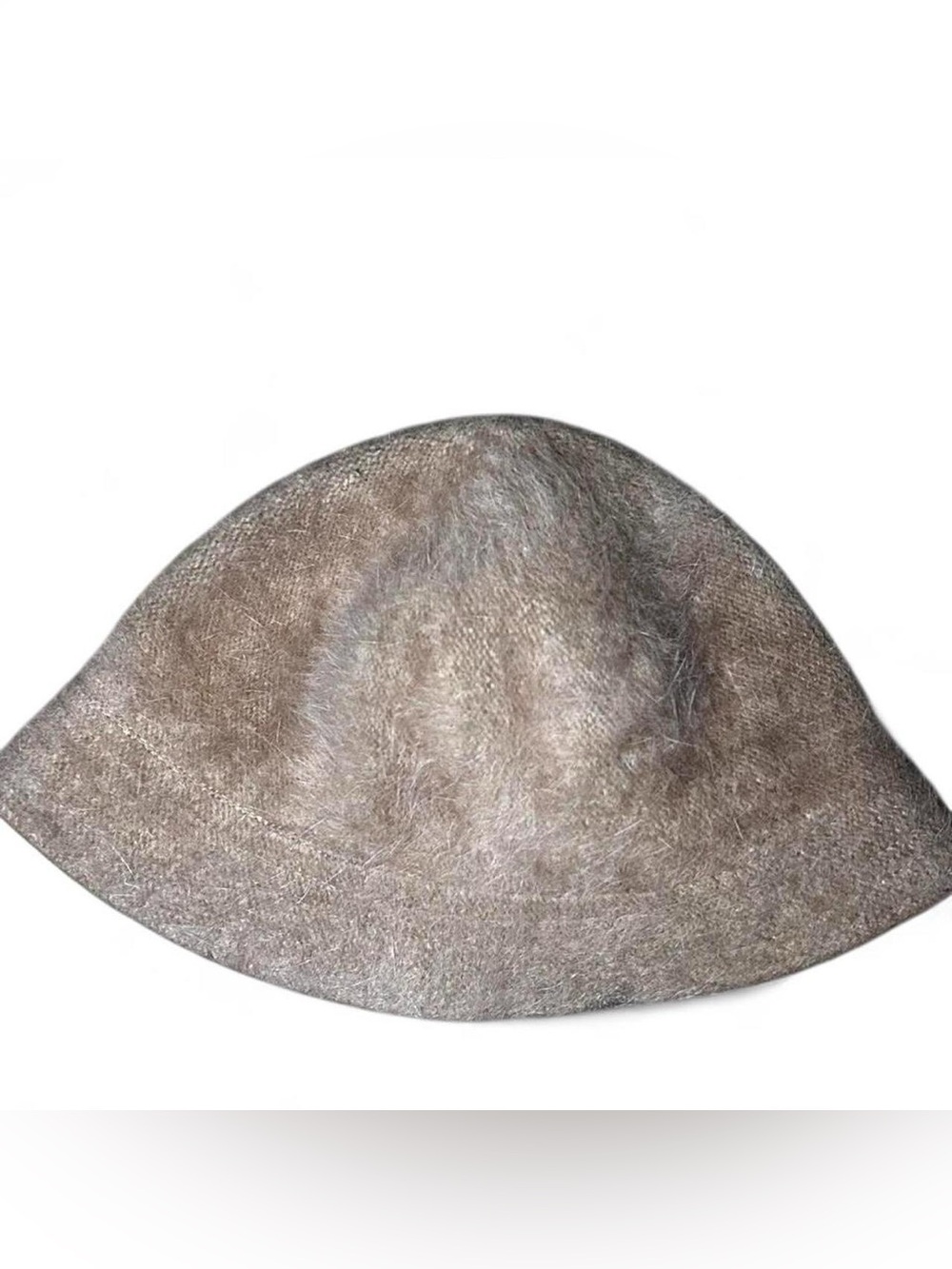 Vintage Tan angora bucket hat